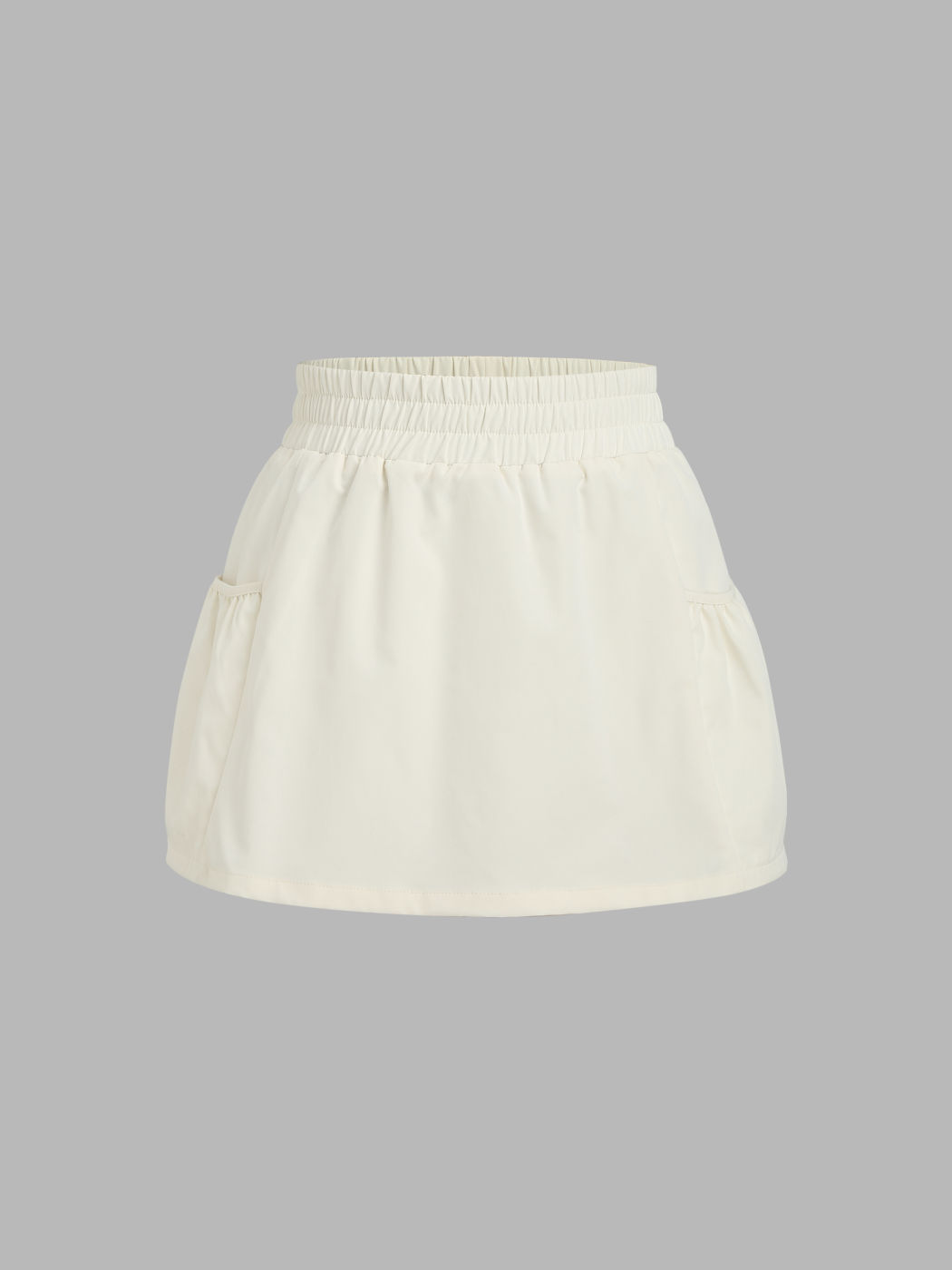 Gewebter Minirock mit elastischer Taille