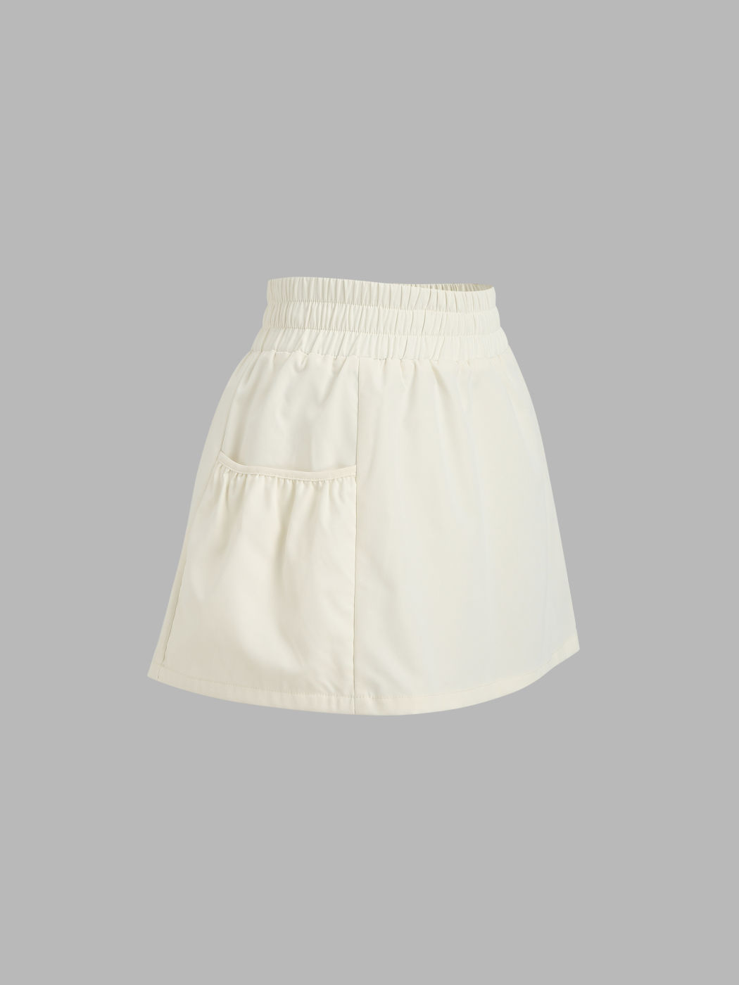 Gewebter Minirock mit elastischer Taille