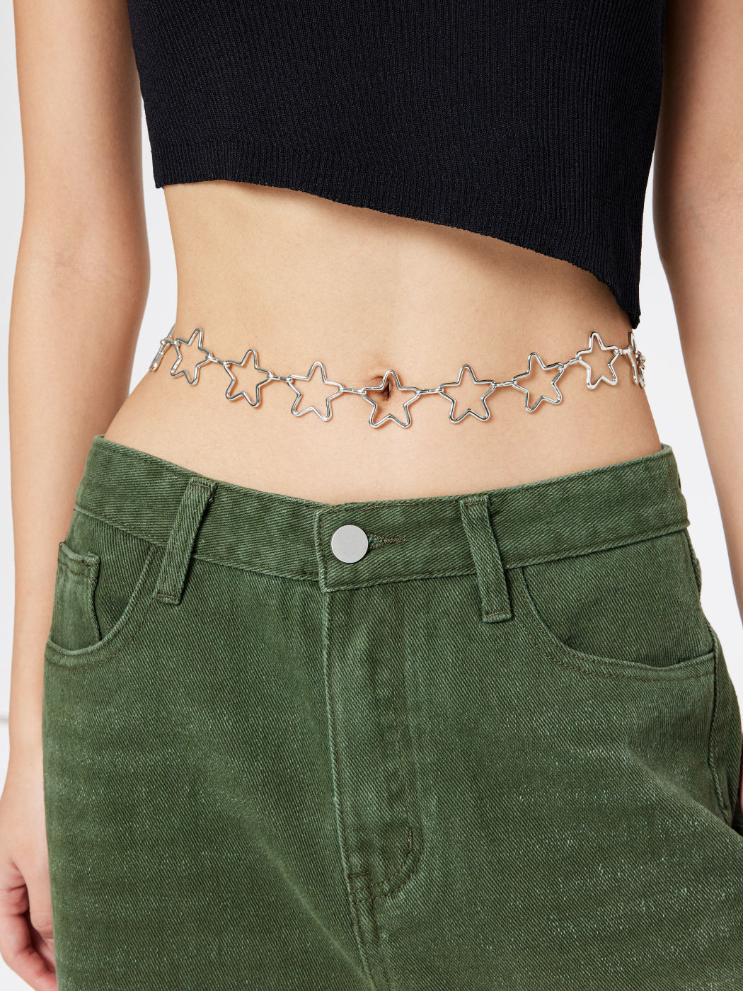 Star Pattern Decor Belly Chain