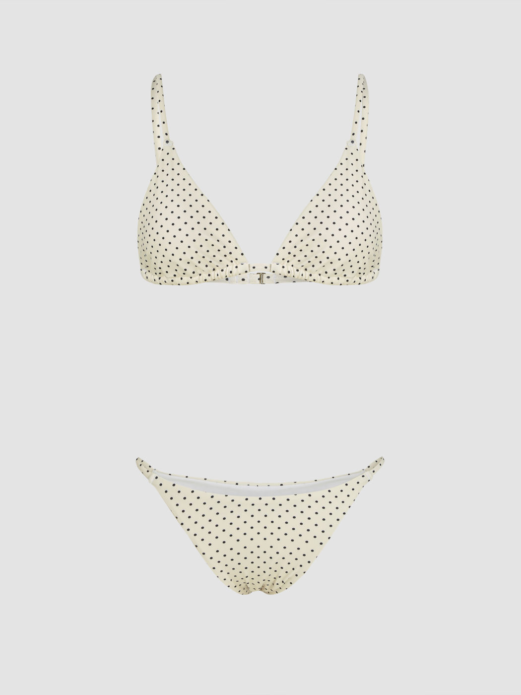 Polka Dot Triangle Bikini Swimsuit