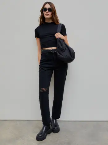 T-shirt a manica corta tinta unita