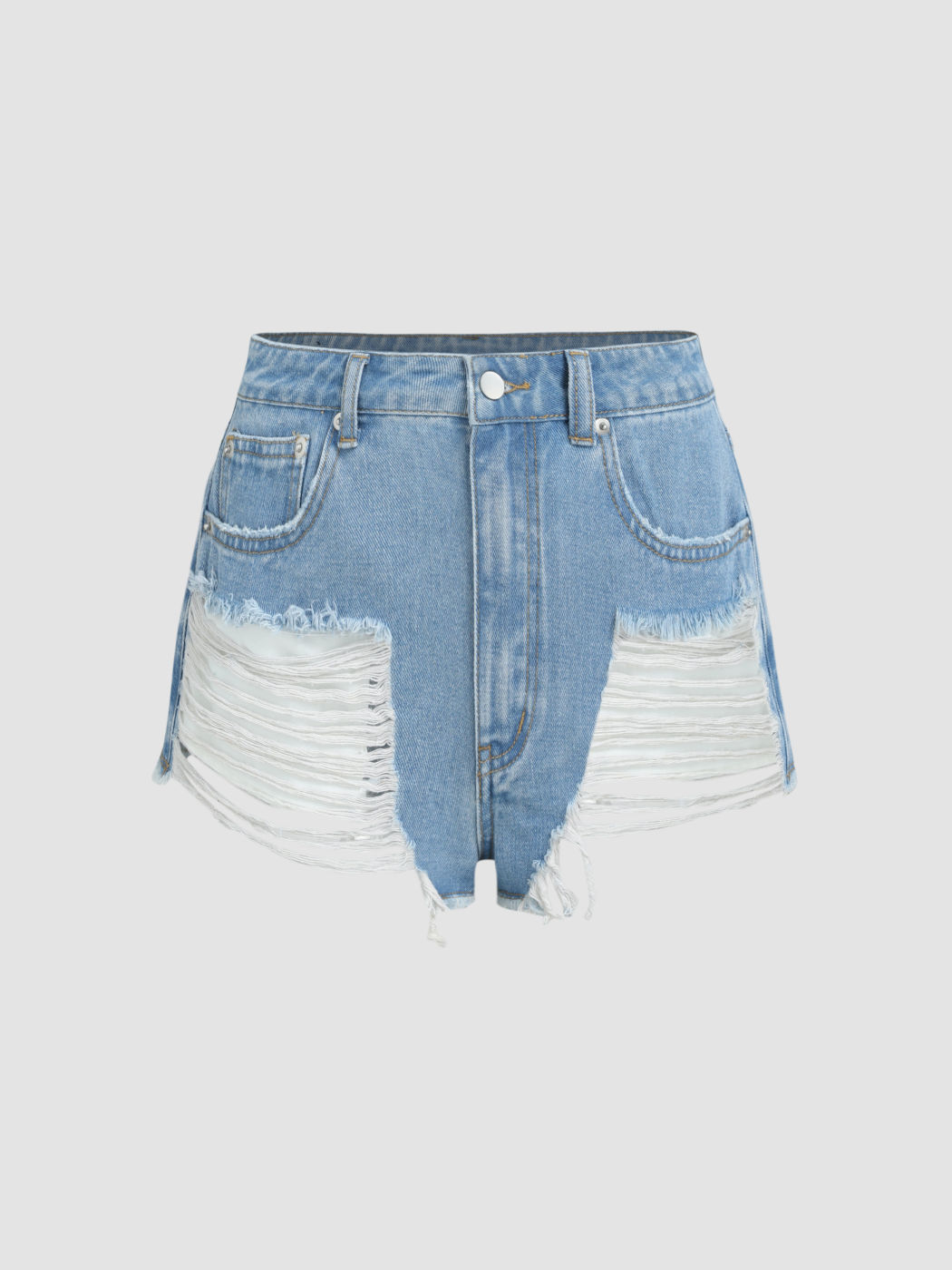 Zerrissene Ultra-Jeansshorts