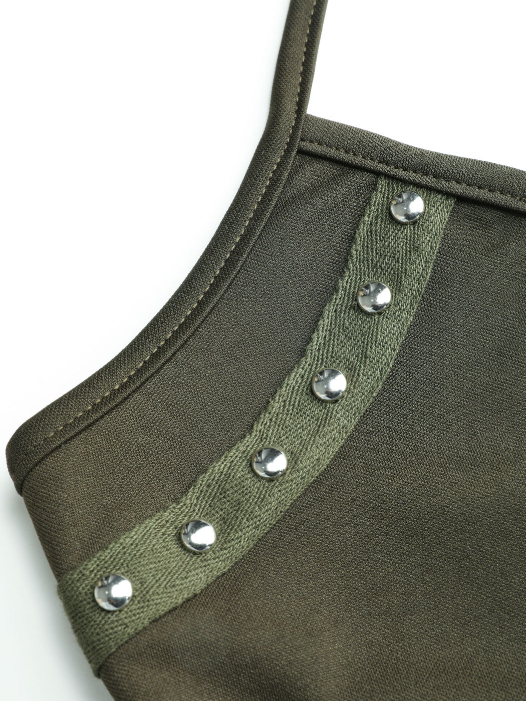 Solids Halfter geknotetes Crop Cami Top