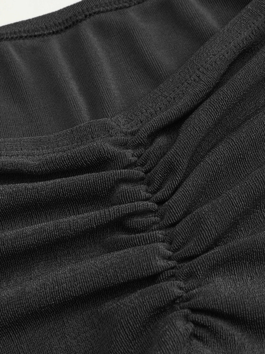 Solid Lettuce Hem Mermaid Maxi Skirt