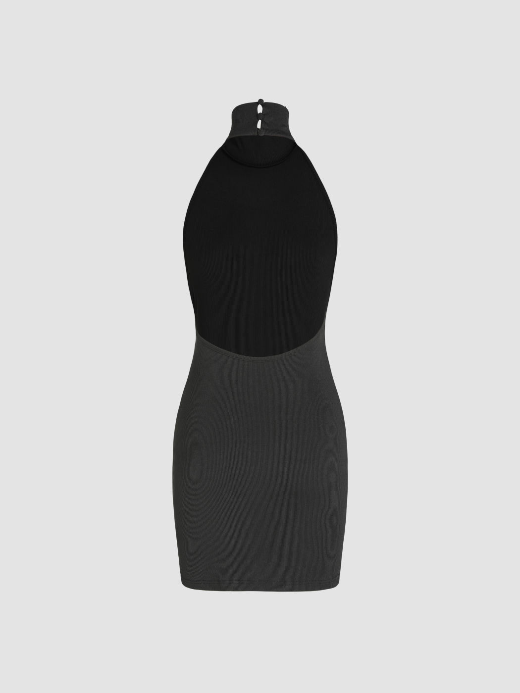 Knit Fabric Halter Backless Mini Dress For Music Festival/Live House ...