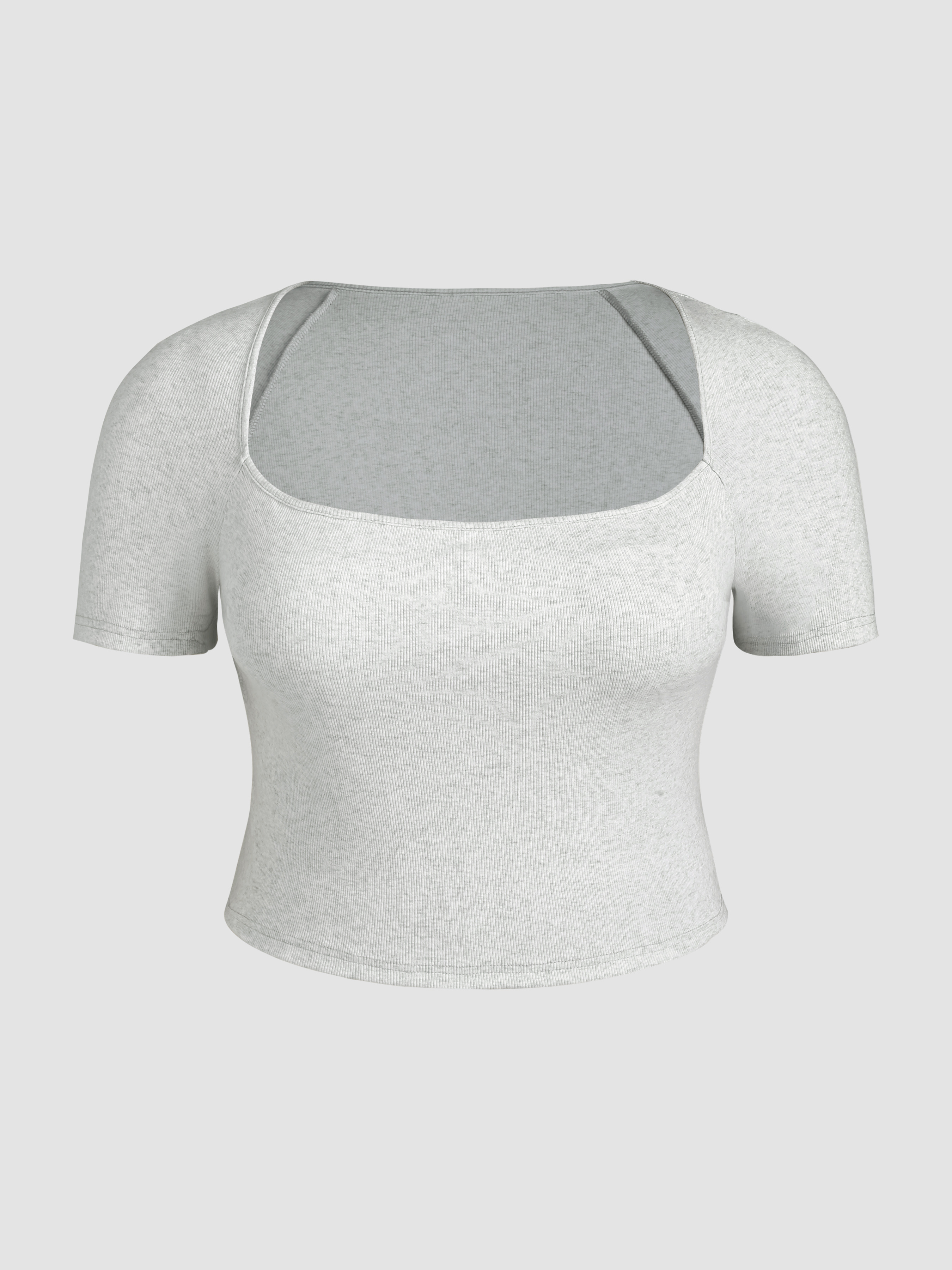 Uneckline Short Sleeve Jersey Top Curve & Plus Cider