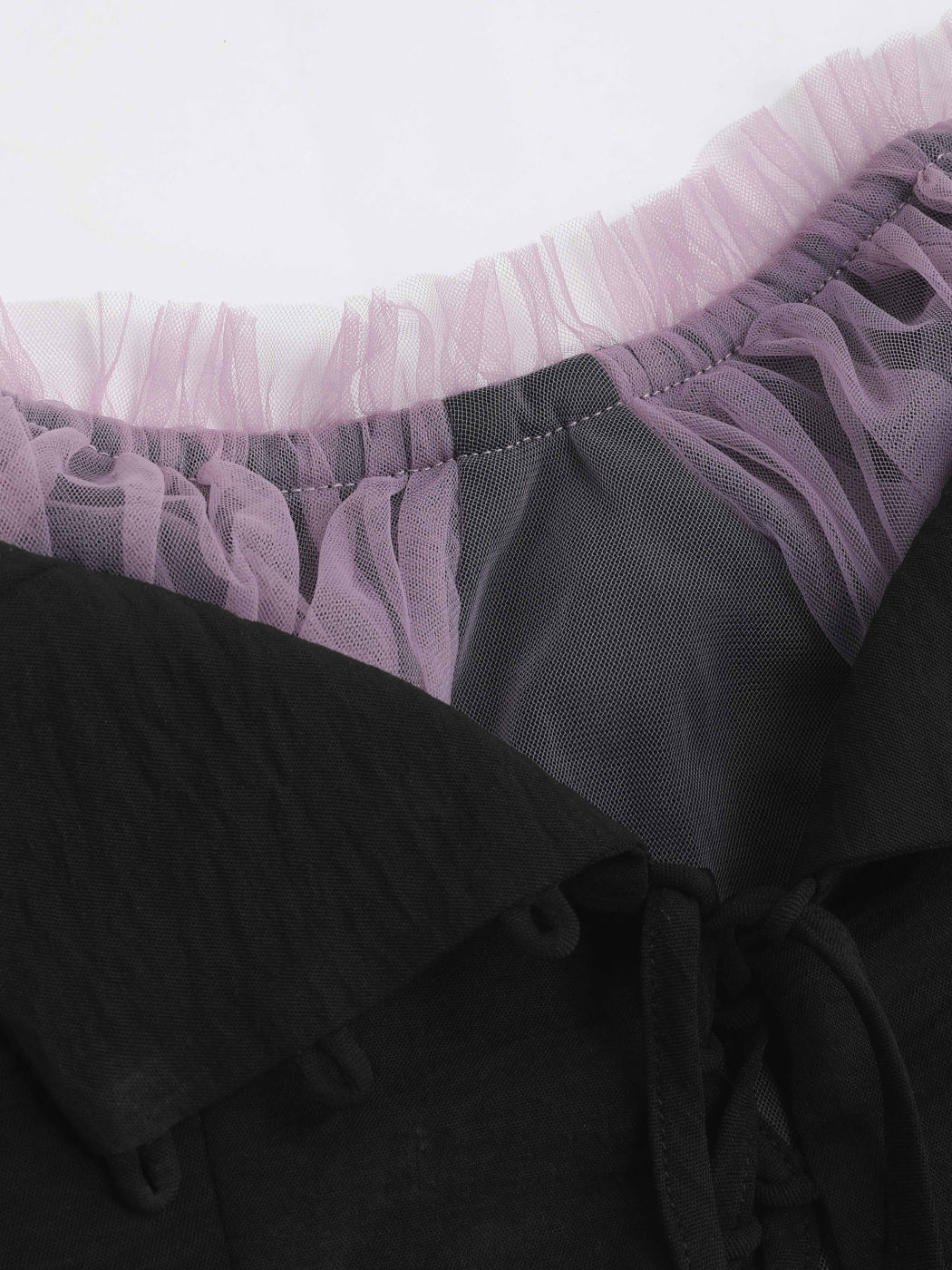 Ruffle Lace Tube Minikleid