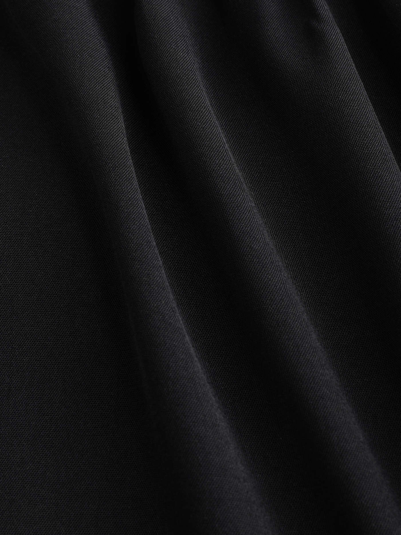 Solid Elastic Waist Ruffle Hem Tiered Midi Skirt