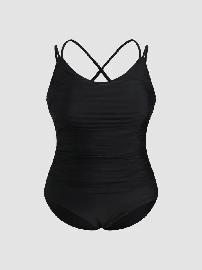 Calvin Klein Ruched-Panel One-Piece Swimsuit