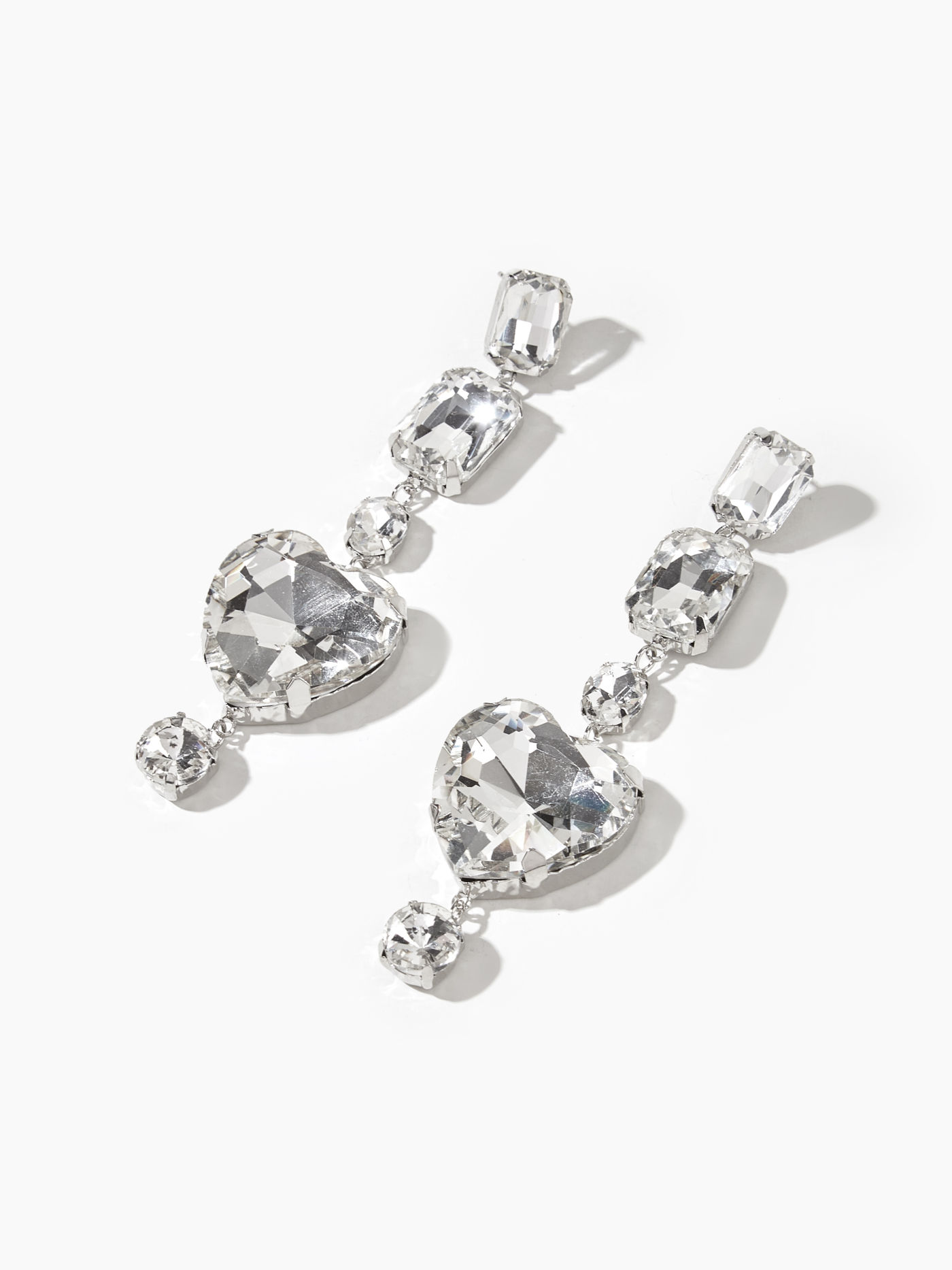 Strass-Tropfen-Ohrringe