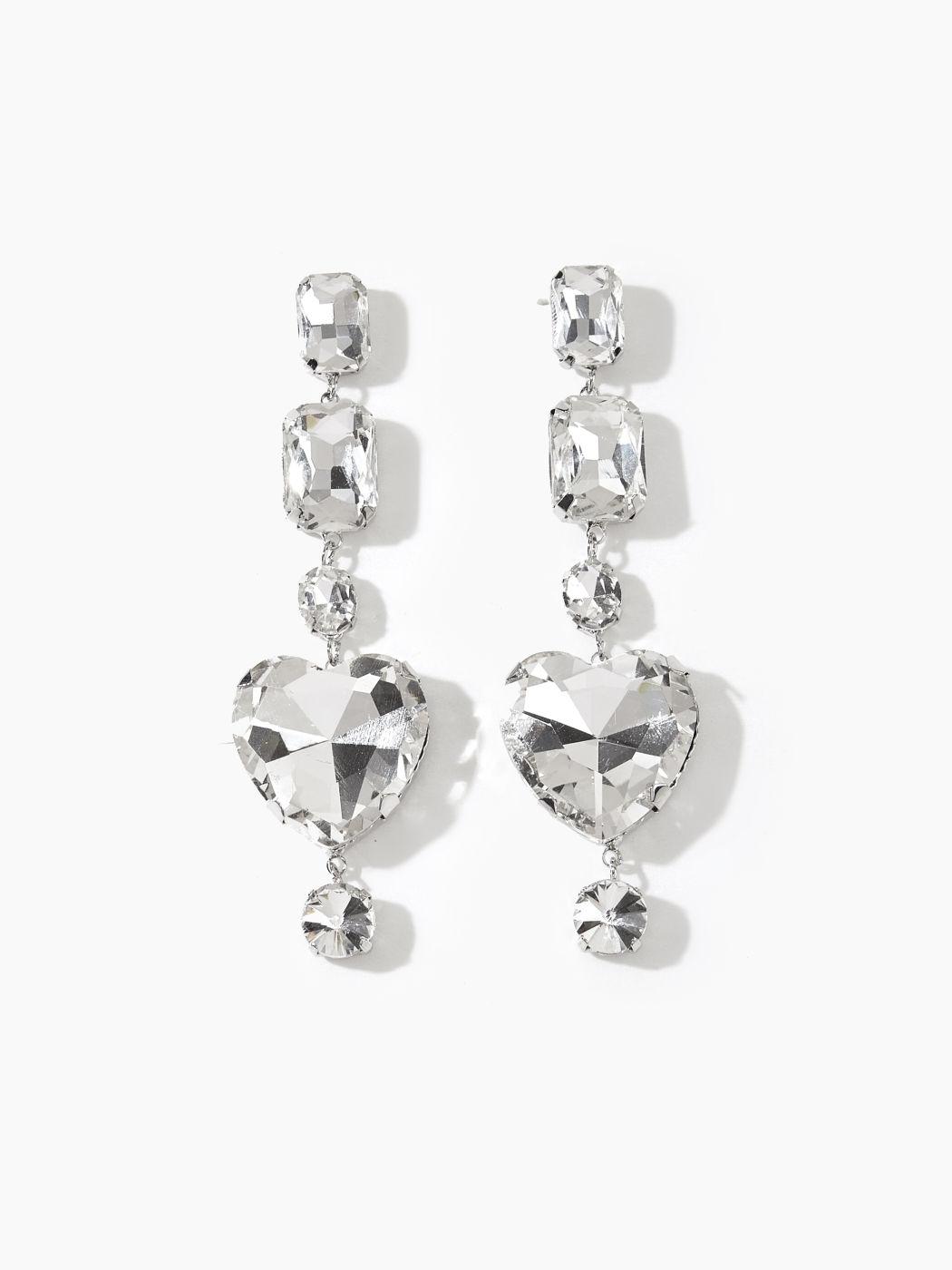 Strass-Tropfen-Ohrringe