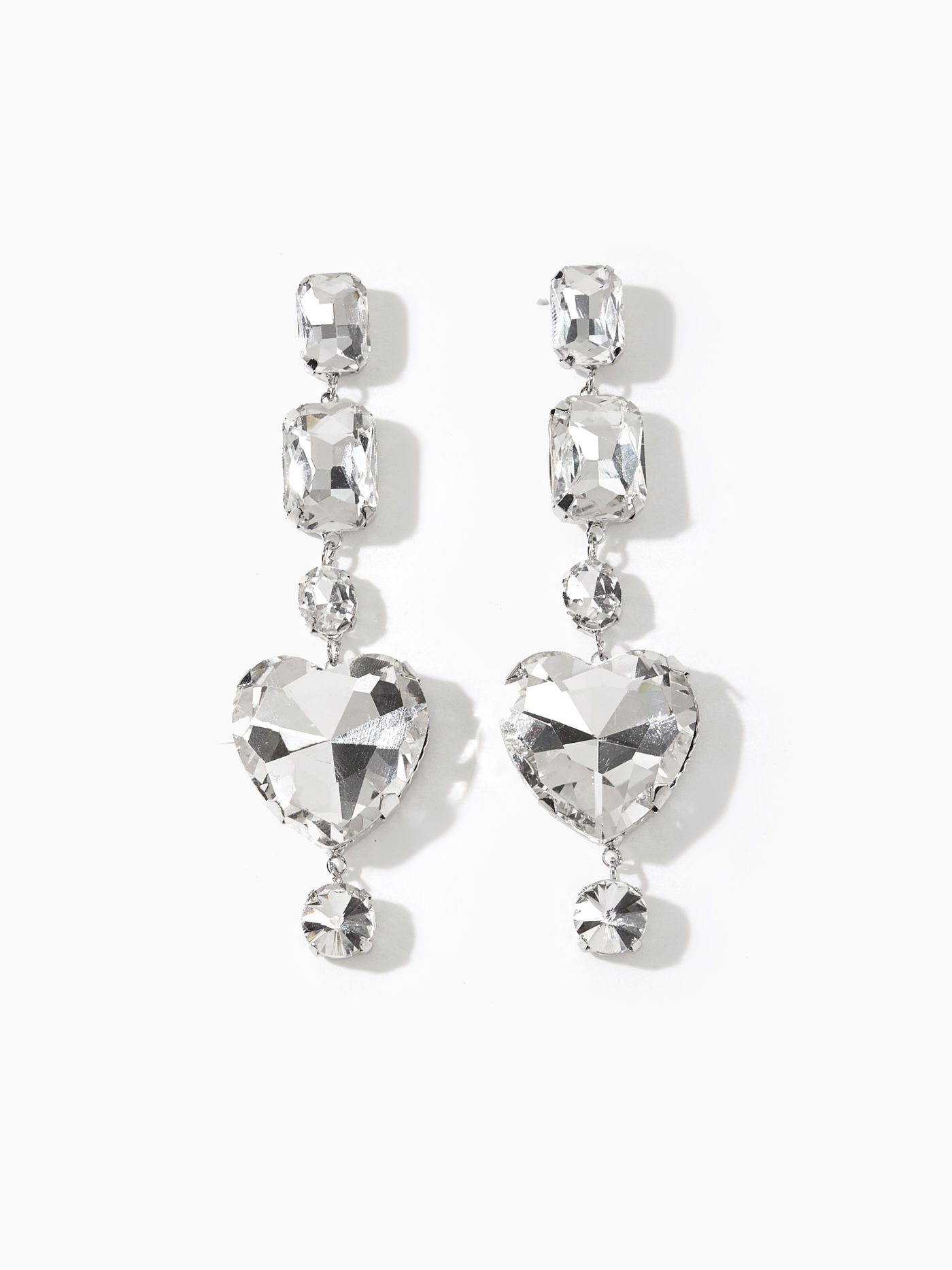 Strass-Tropfen-Ohrringe