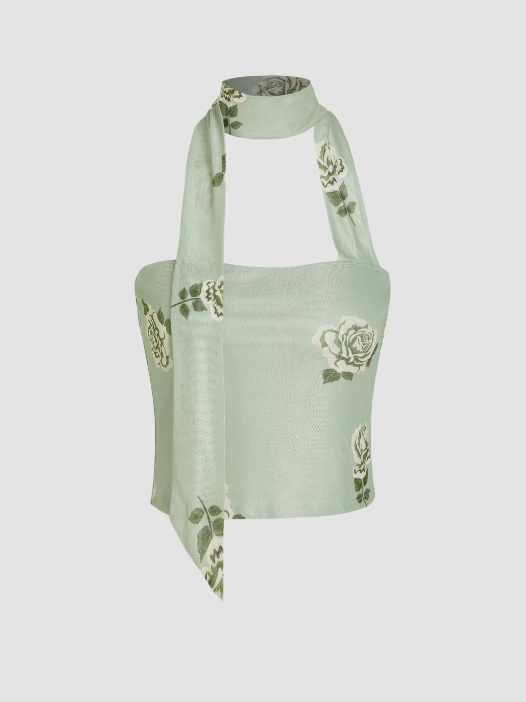 Floral Crop Top Together For(Never)