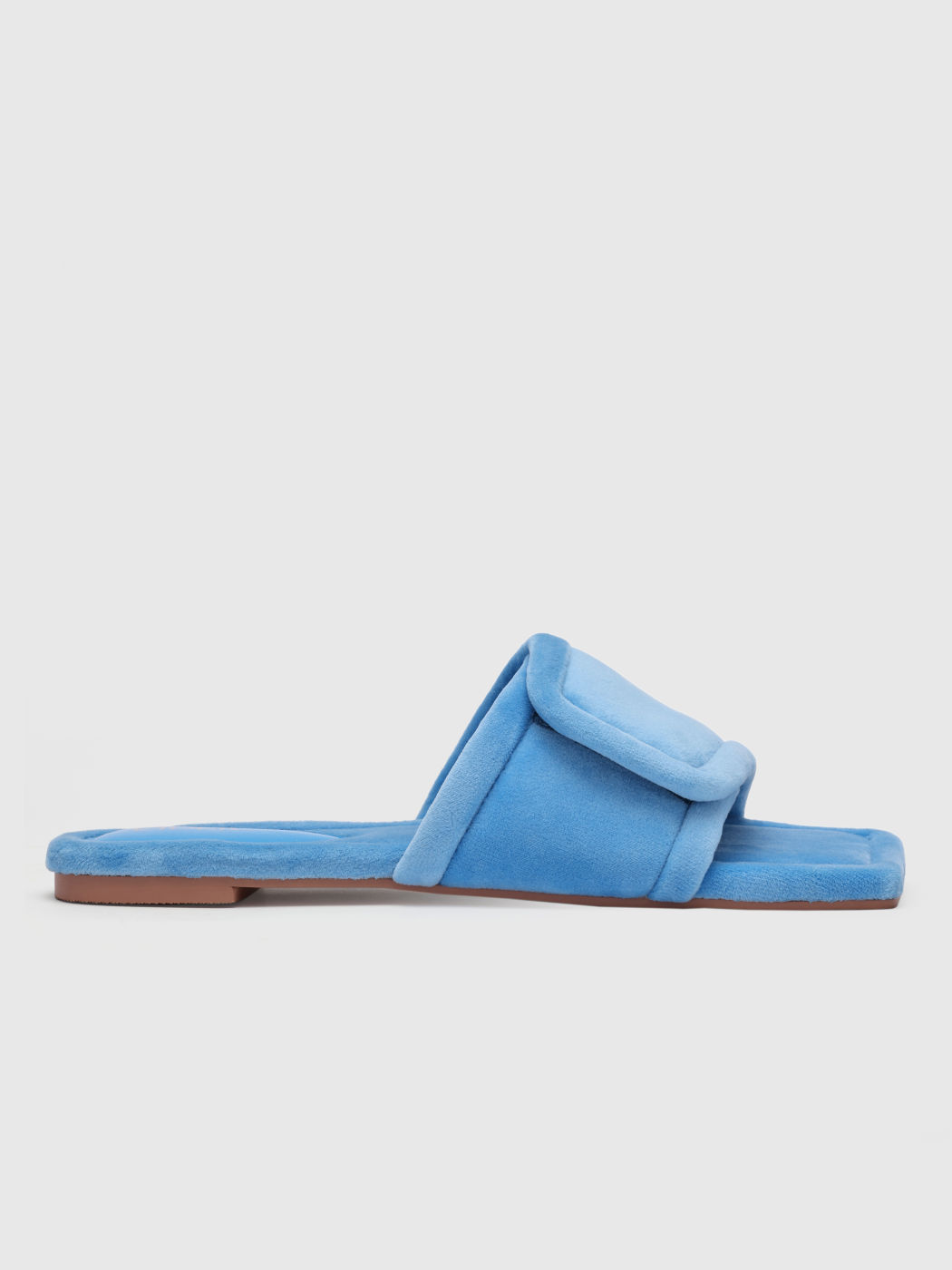 Fluffy Single Band Flat Slippers