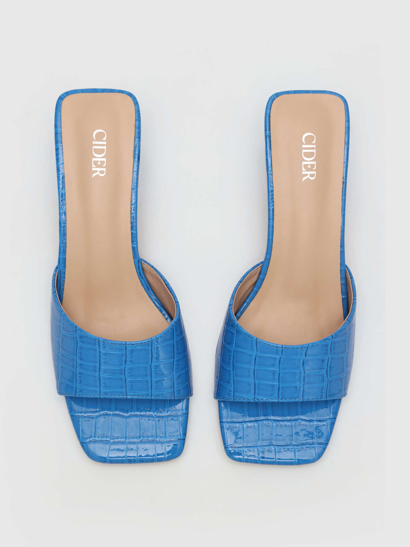 Solid Faux Leather Open Toe Chunky Heeled Sandals