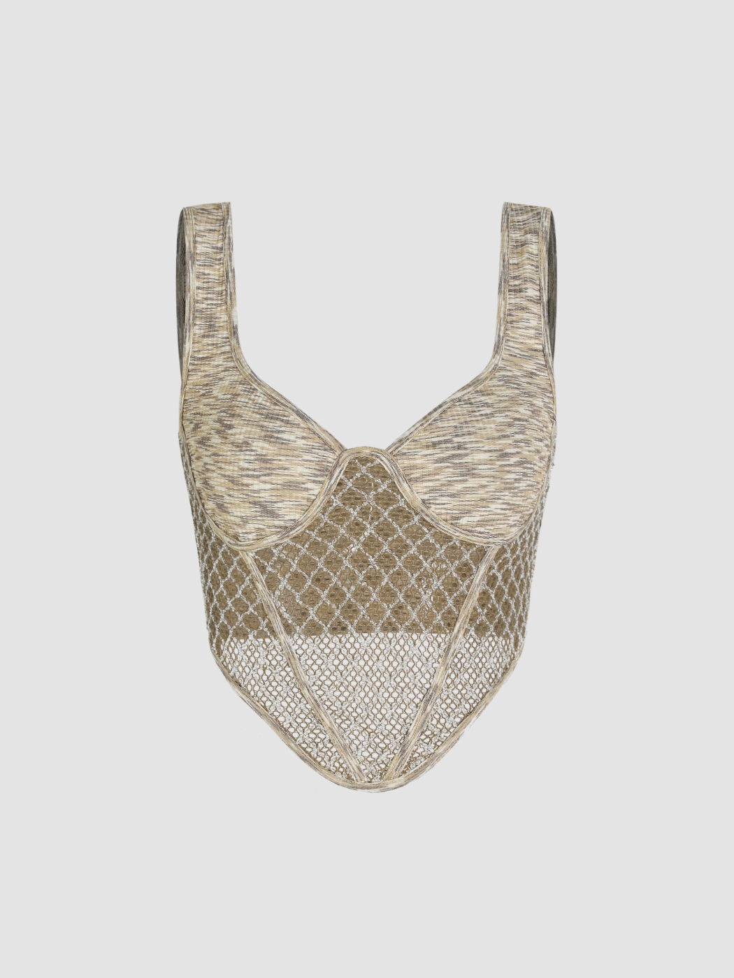 Aushöhlen Korsett Tanktop
