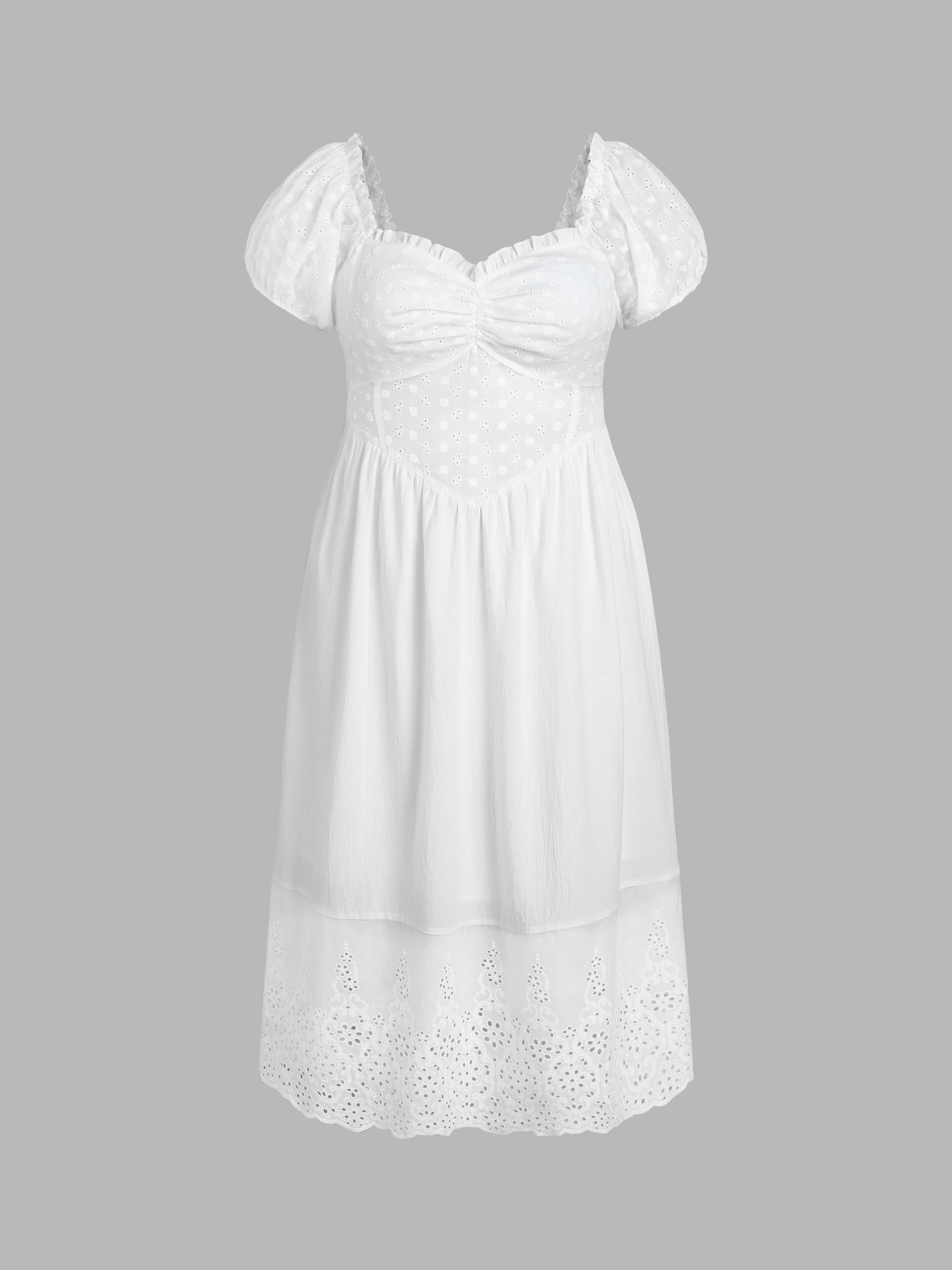 Floral Lace Twist Midi Dress Curve & Plus Cider