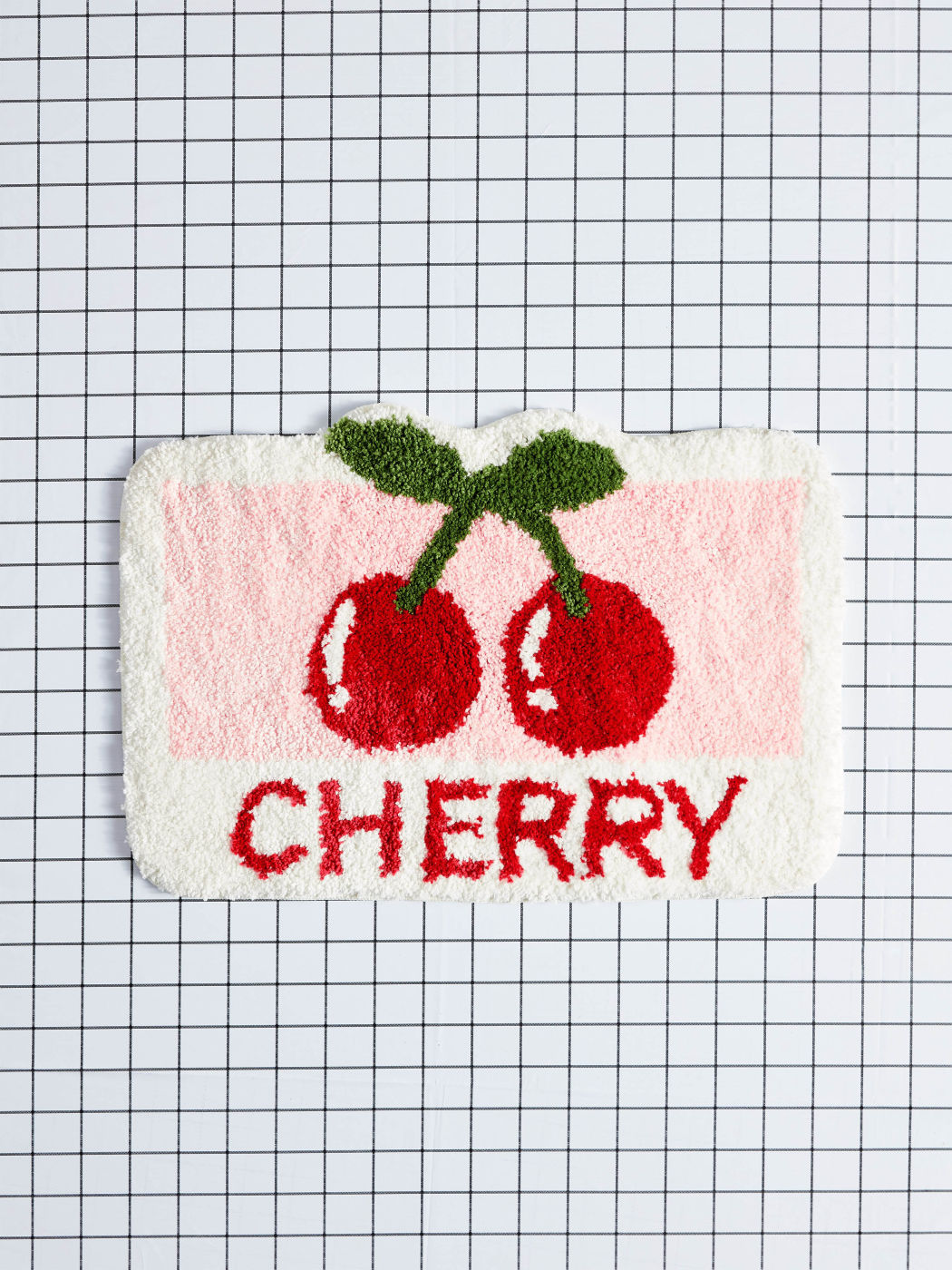 Cherry Pattern Washable Rug