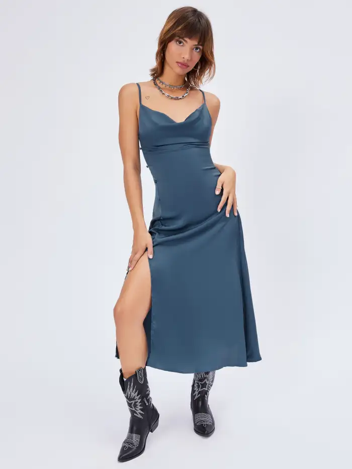 princess polly baby blue dress Women's Satin Dresses | Satin & Silky Dresses