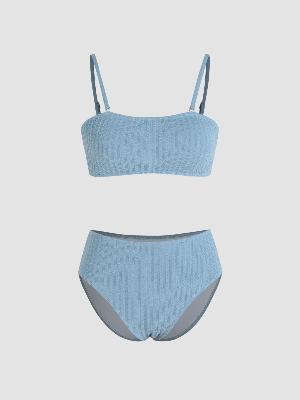 Textured Shaping Bikini Swimsuit