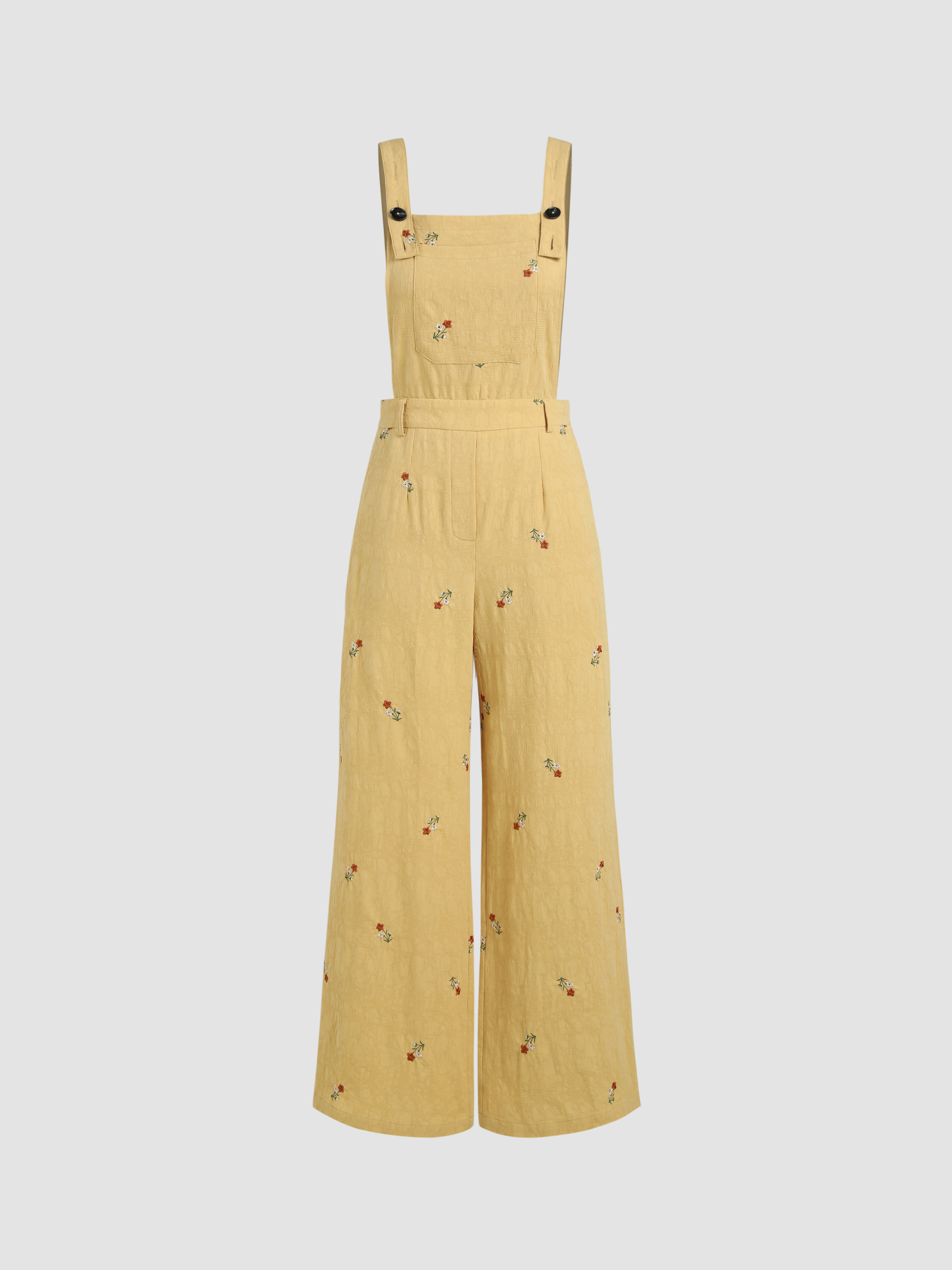 Burnished Earth Cotton Jumpsuit with Pockets & Collar
