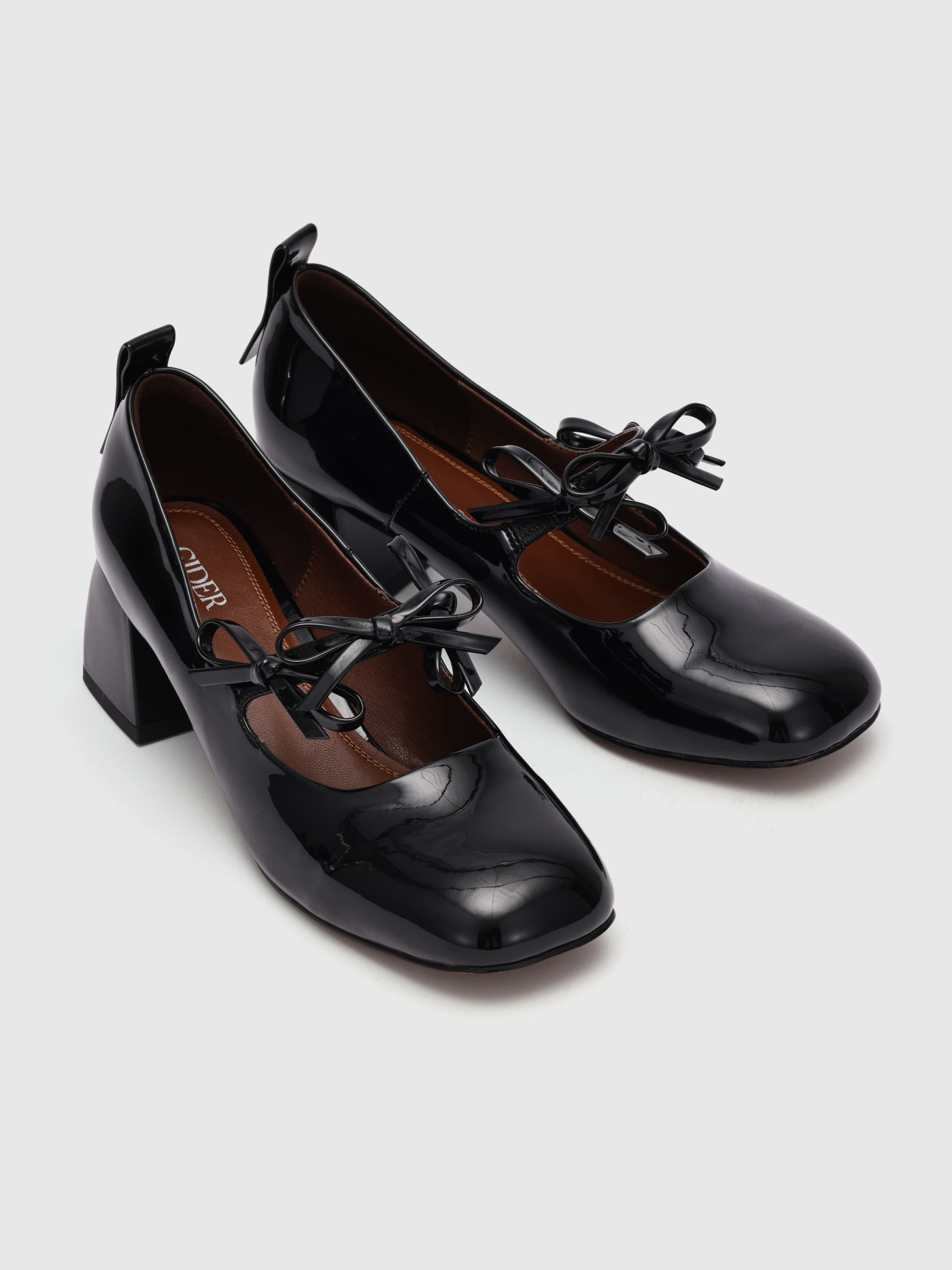 Mary-Jane-Schuhe mit Bowknot-Dekor und klobigem Absatz