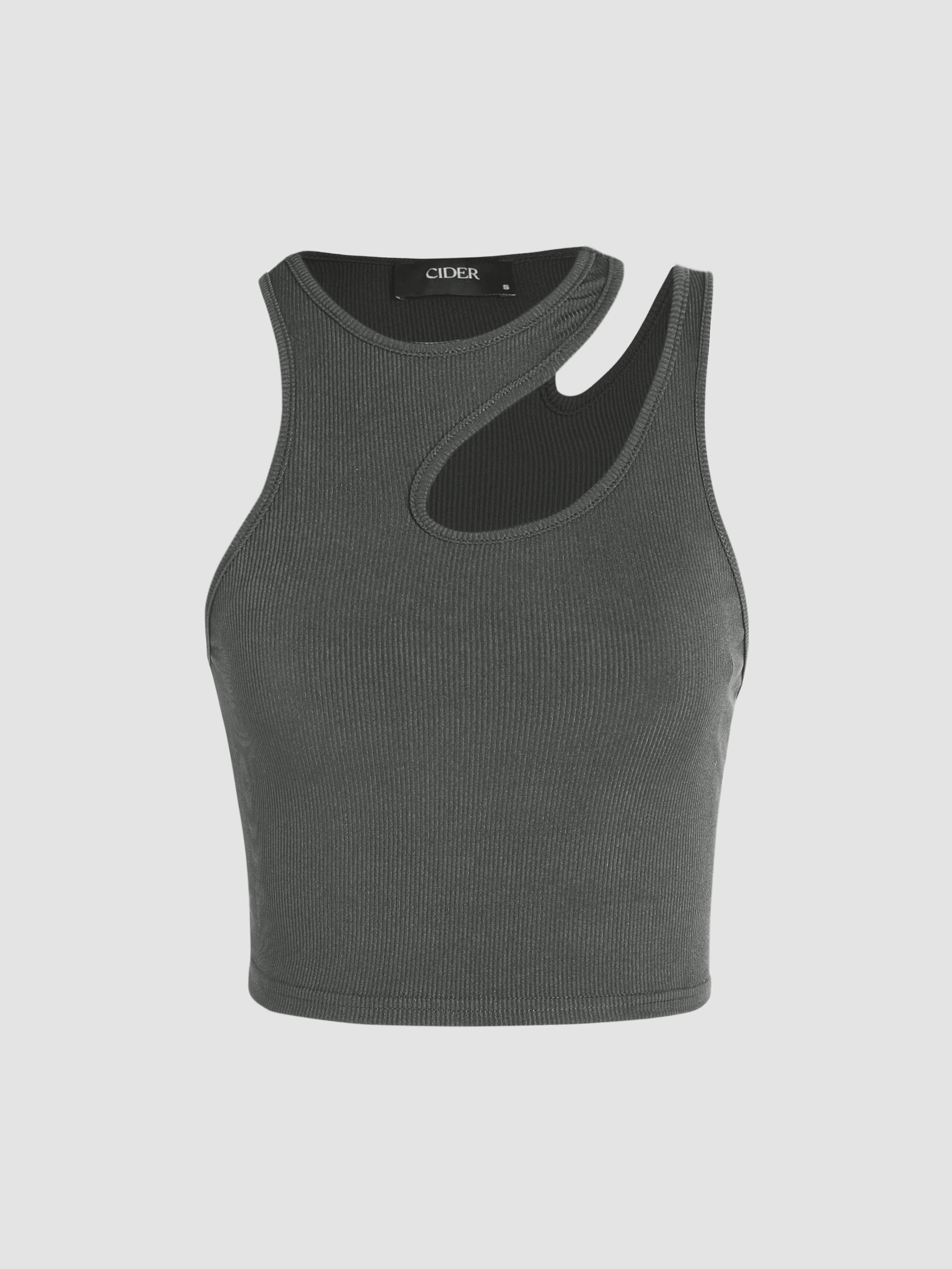 Seamless Halter Crop Tank Top Sporty by Cider - Cider