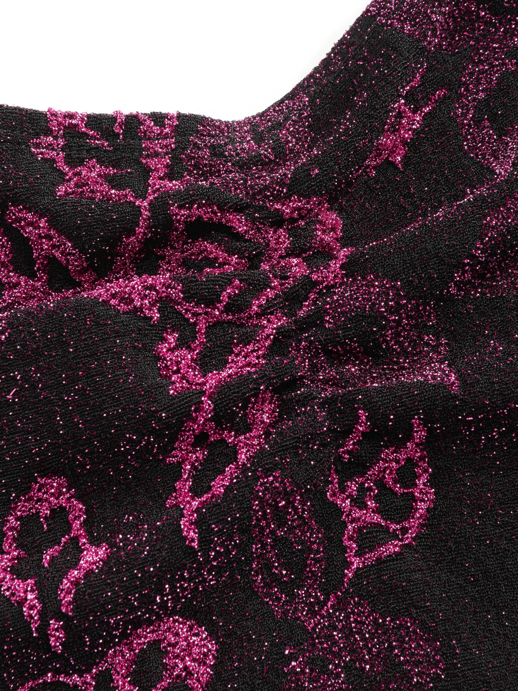  Florales Glitzer-Sweetheart Cami Crop Top