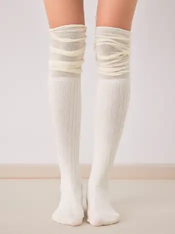 Striped Fishnet Tights