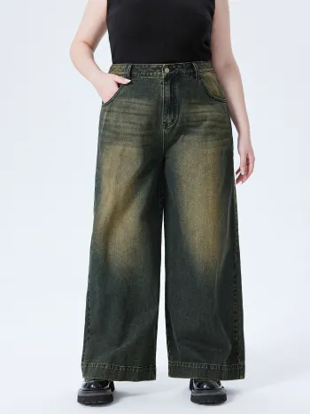 High Waist Baggy Jeans Curve & Plus