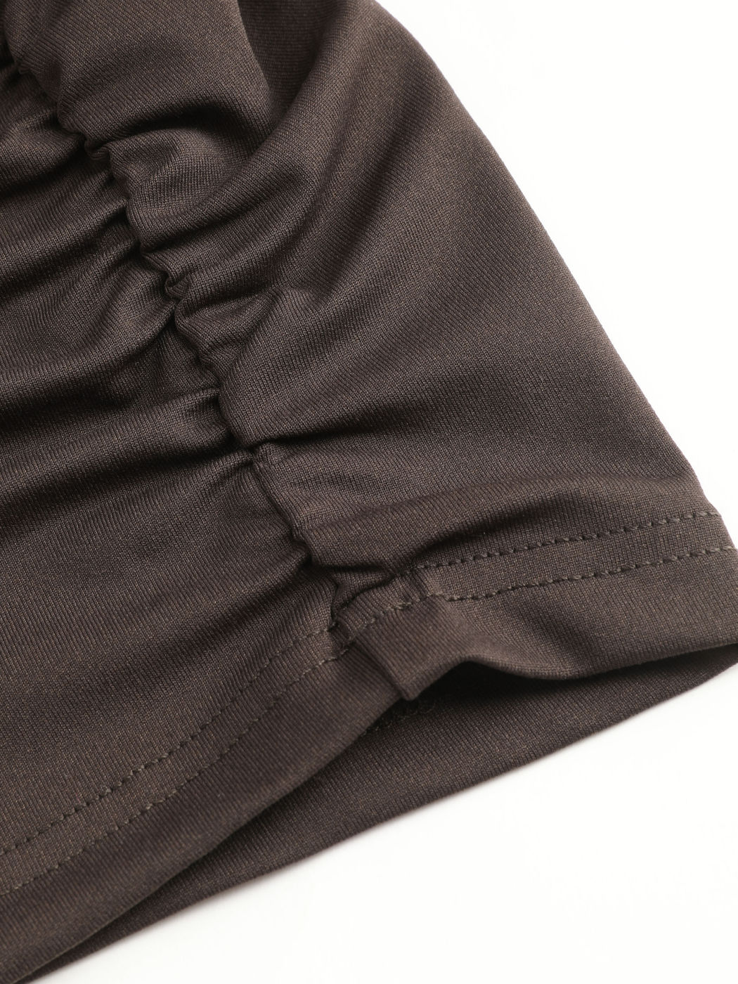 Geraffter Mittlere Taille Minirock