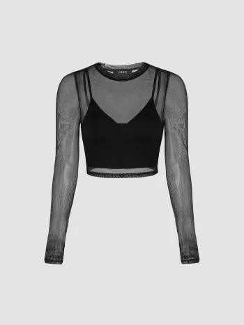 Sheer Long Sleeve Top & Tank Top