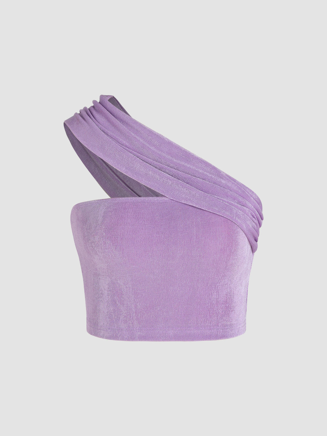  Asymmetrischer Ausschnitt mit Cut-Out Crop Top