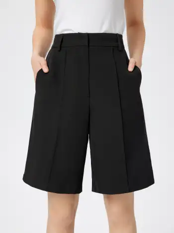 Wool-blend Knit Collar Stripe Oversized Long Sleeve Top