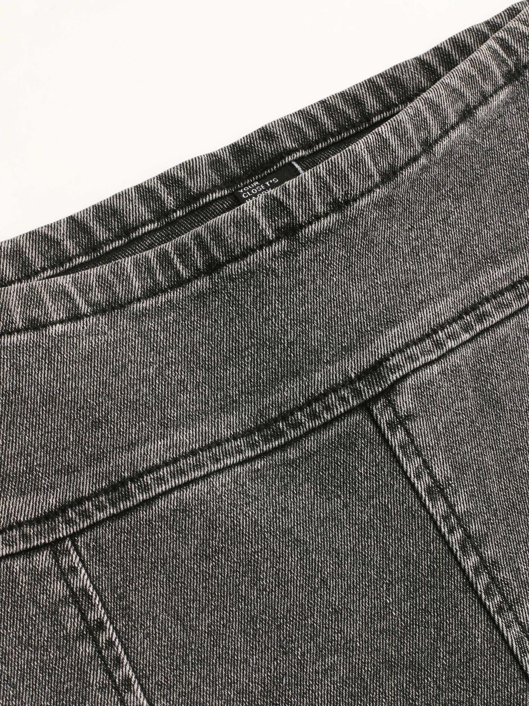 Denim High Waist Flared Jeans