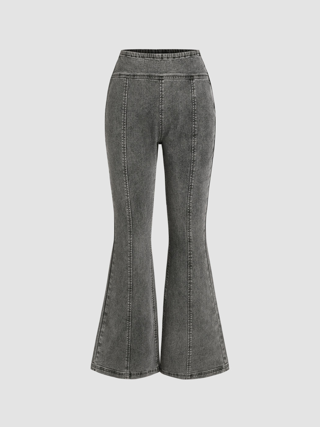 Denim High Waist Flared Jeans