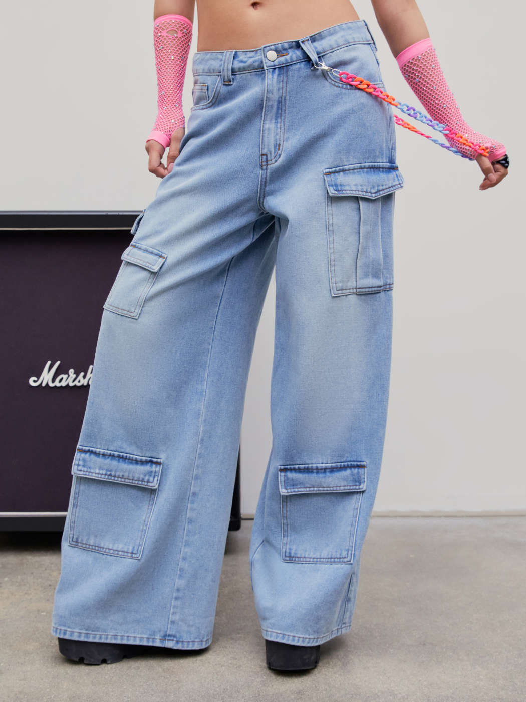 Cute Patchy Denim Jeans