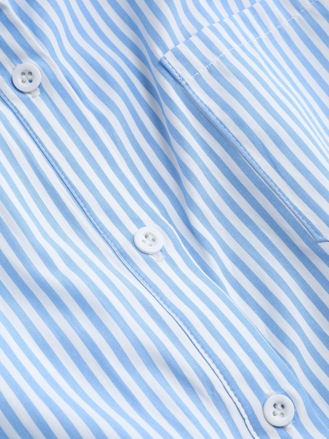 Knit Stripe Button Tee