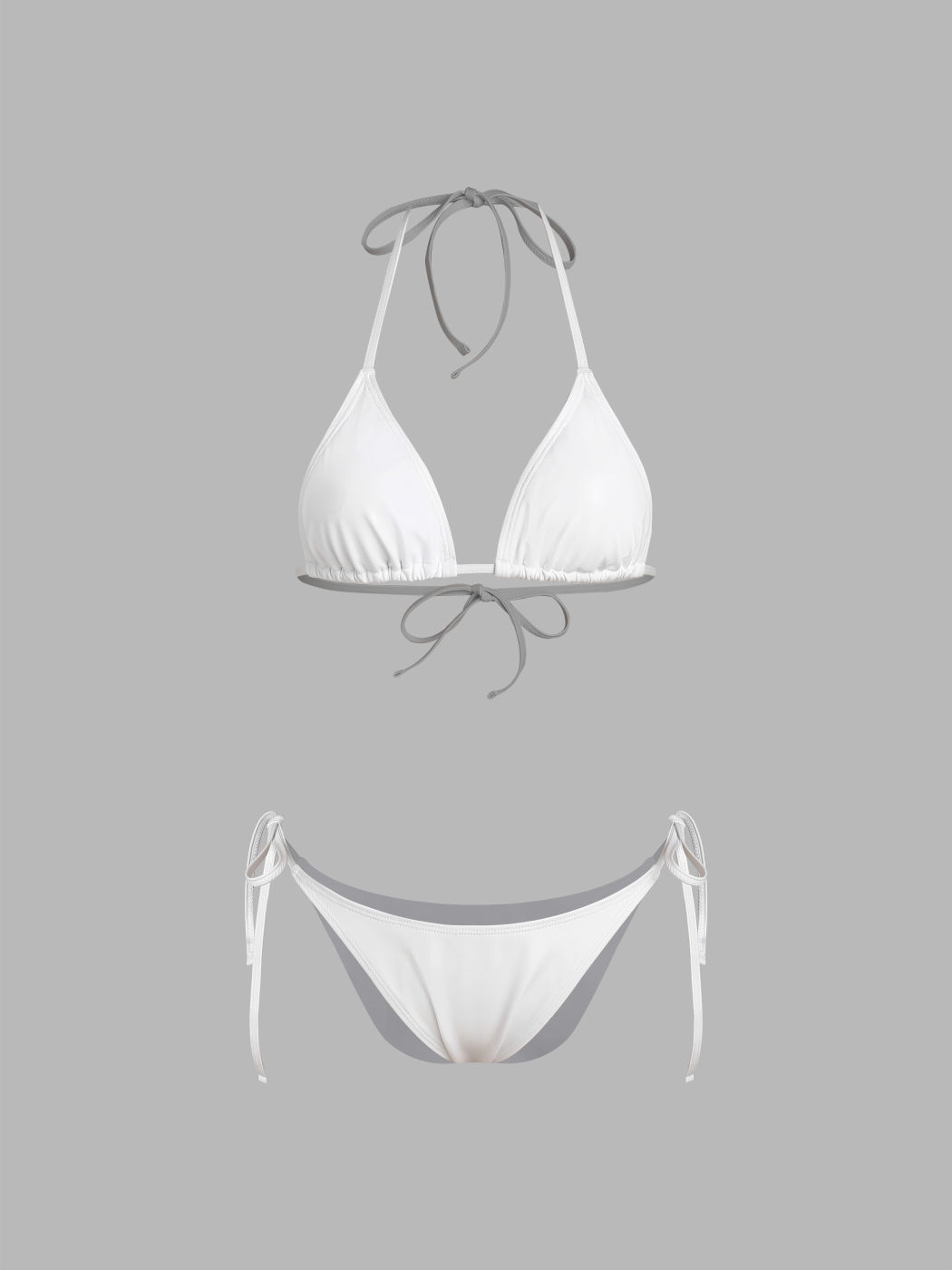 Neckholder-Dreieck-Bikini-Badeanzug