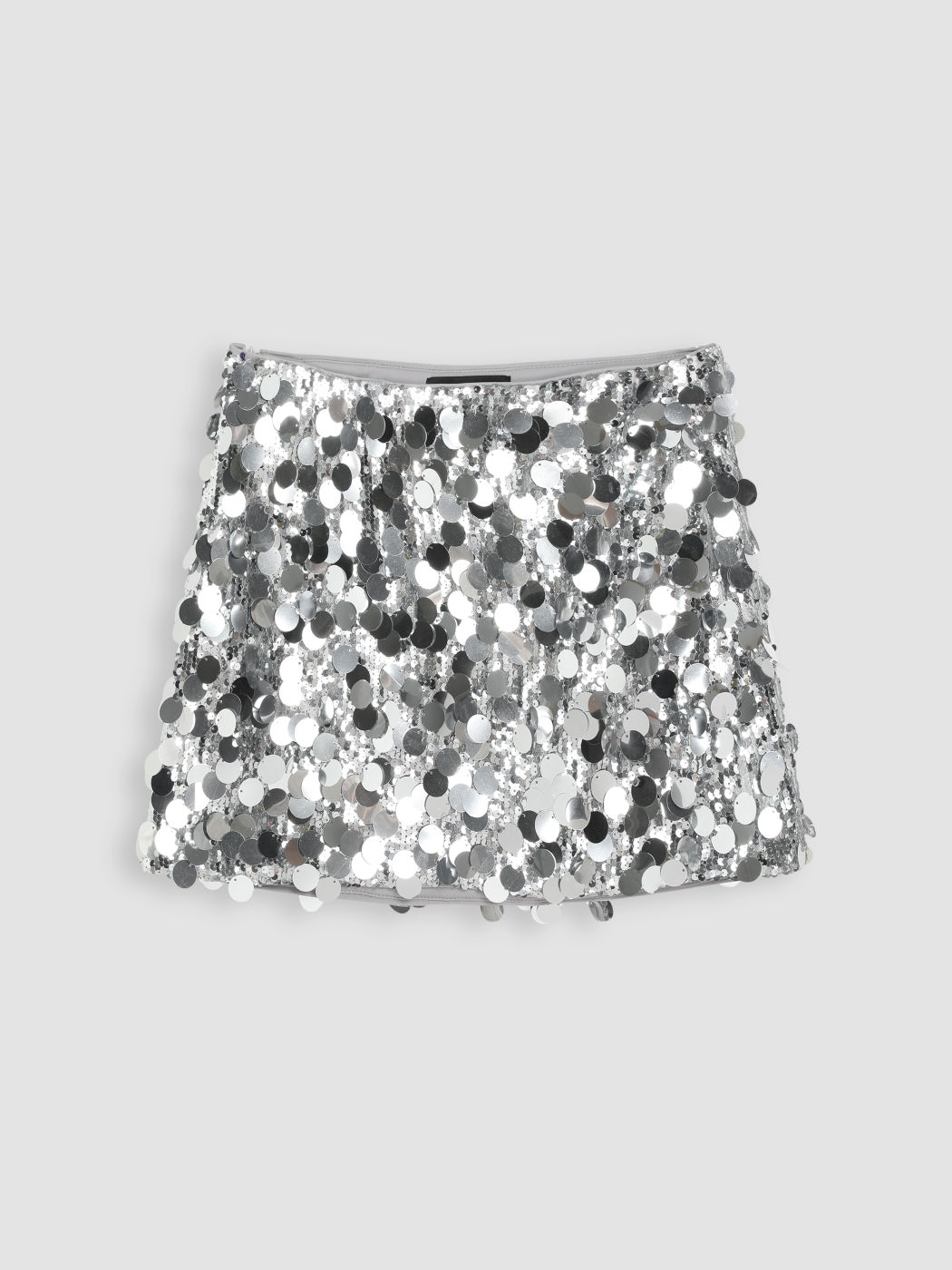 Sequined Mini-Skirt mit Mitteltaille