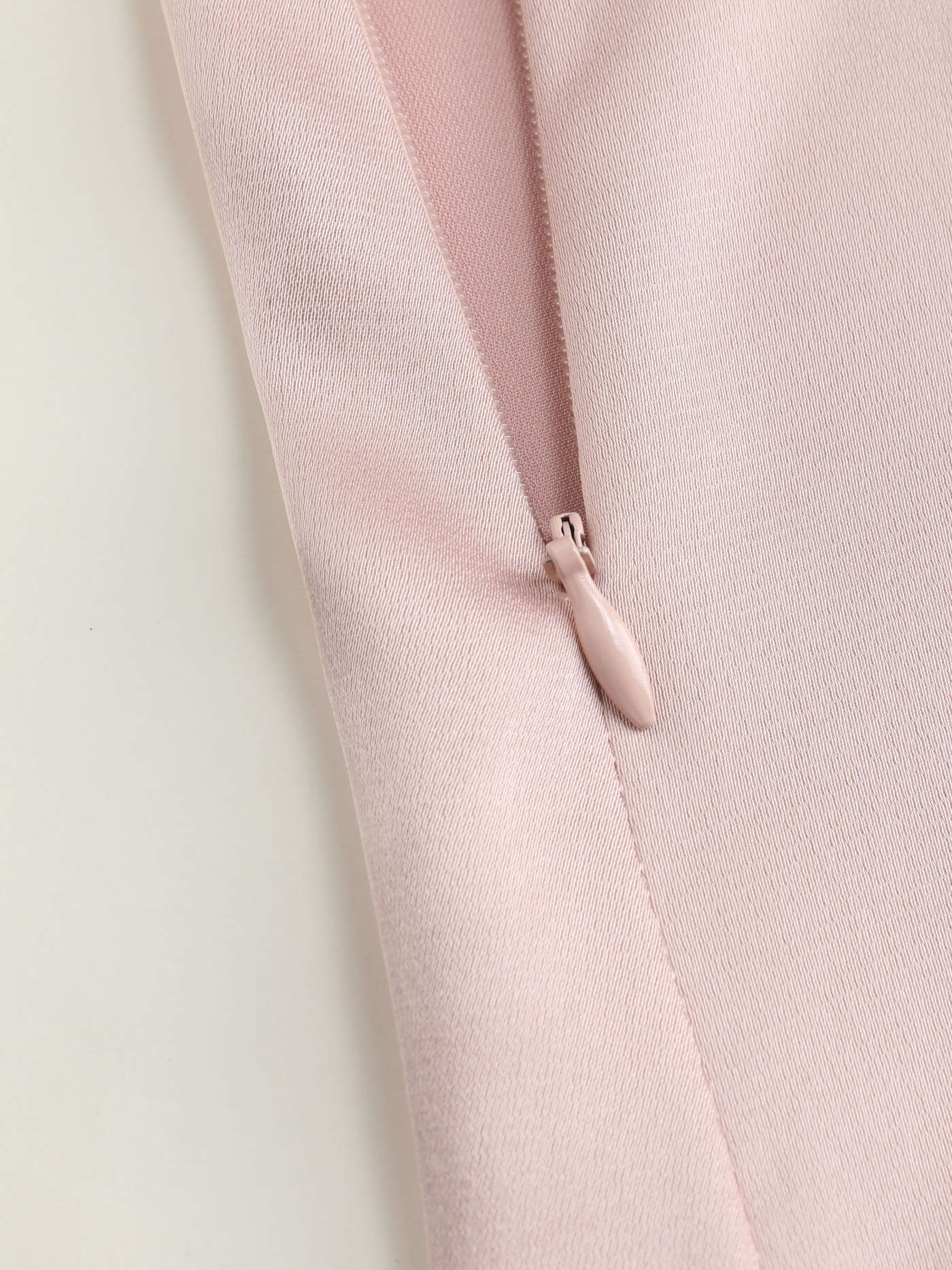 Satin Knotted Puff Sleeve Split Midi Dress