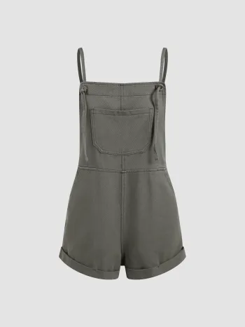 Jeans-Pocket Ultra-Kurz-Strampler