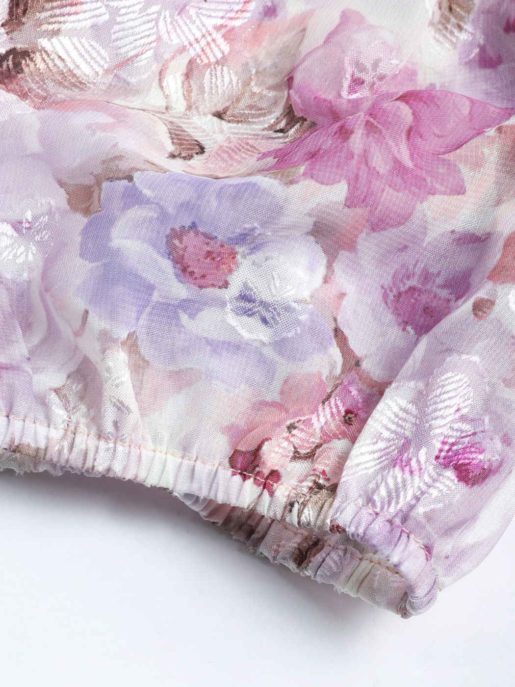 Sadie's Floral Sweetheart Puff Sleeve Ruffle Mini Dress