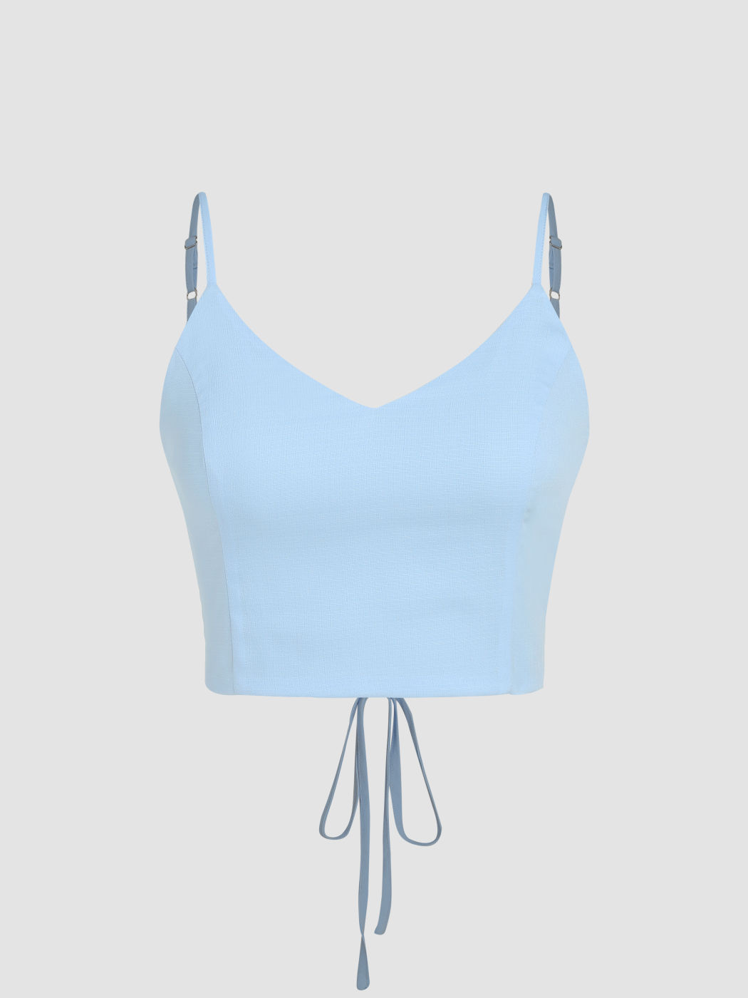  Schnür-Rücken Crop Cami Top