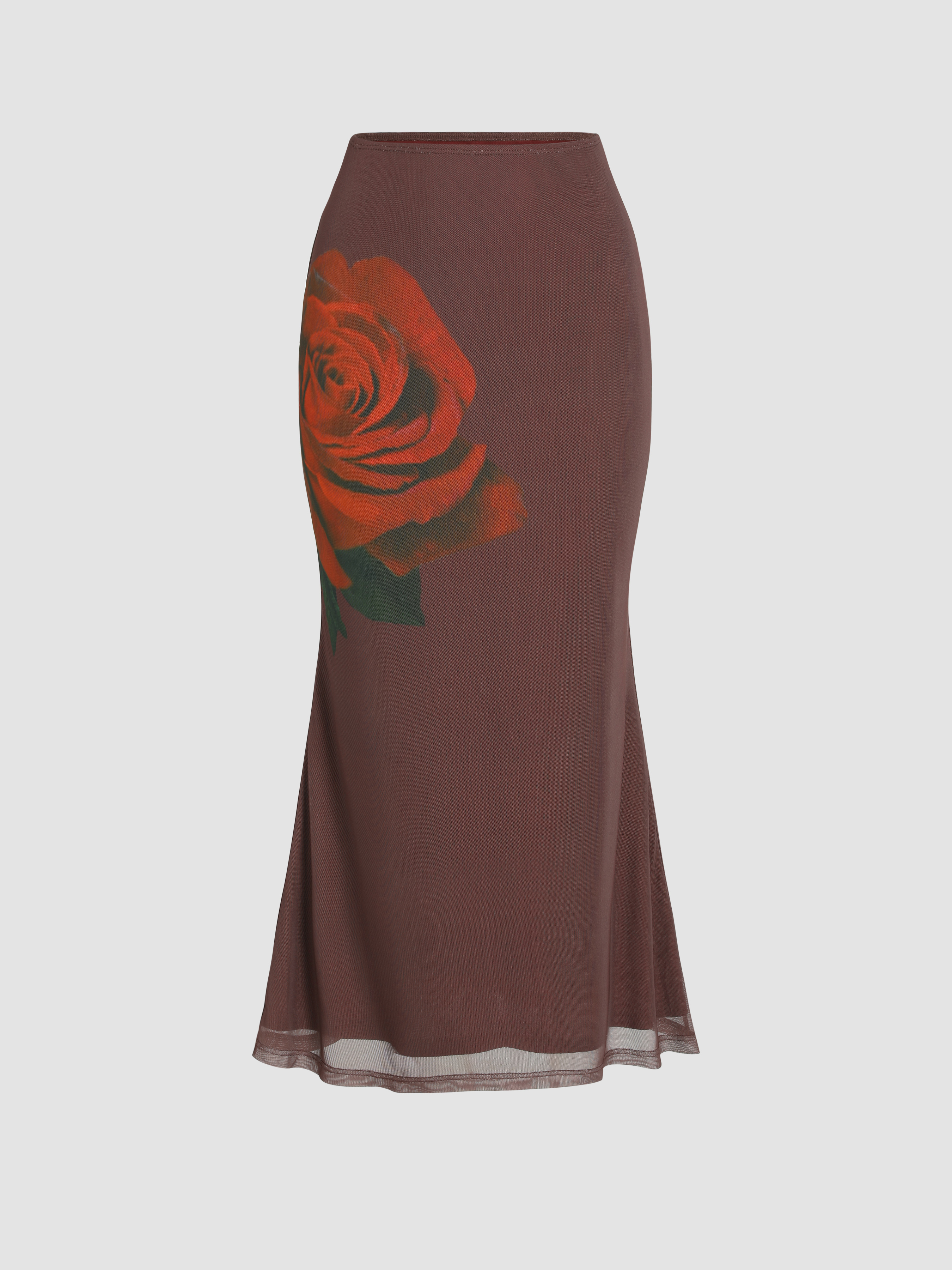 Chic Skirts All Matched Cotton Romantic Maxi High Waist Ruffled