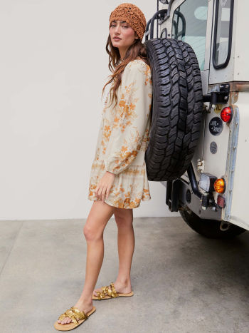 Can’t Resist Off-The-Shoulder Ruffle Mini Dress