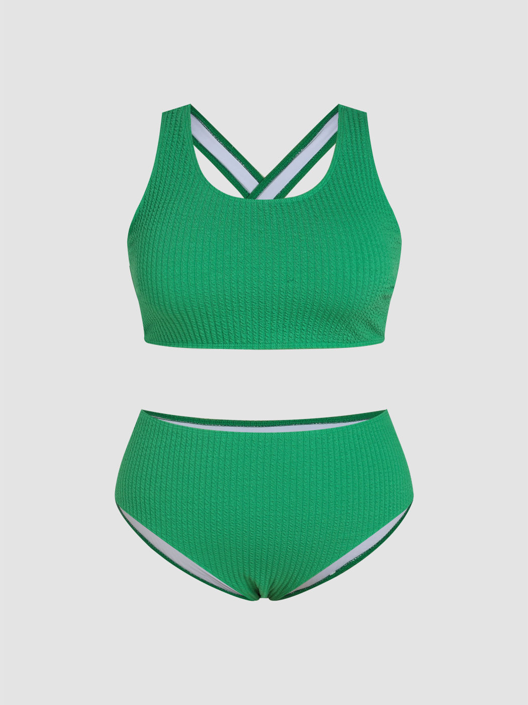 Gradient Color Tummy Control Tankini Set main image 0
