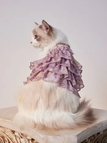 Floral Ruffle Pet Clothing