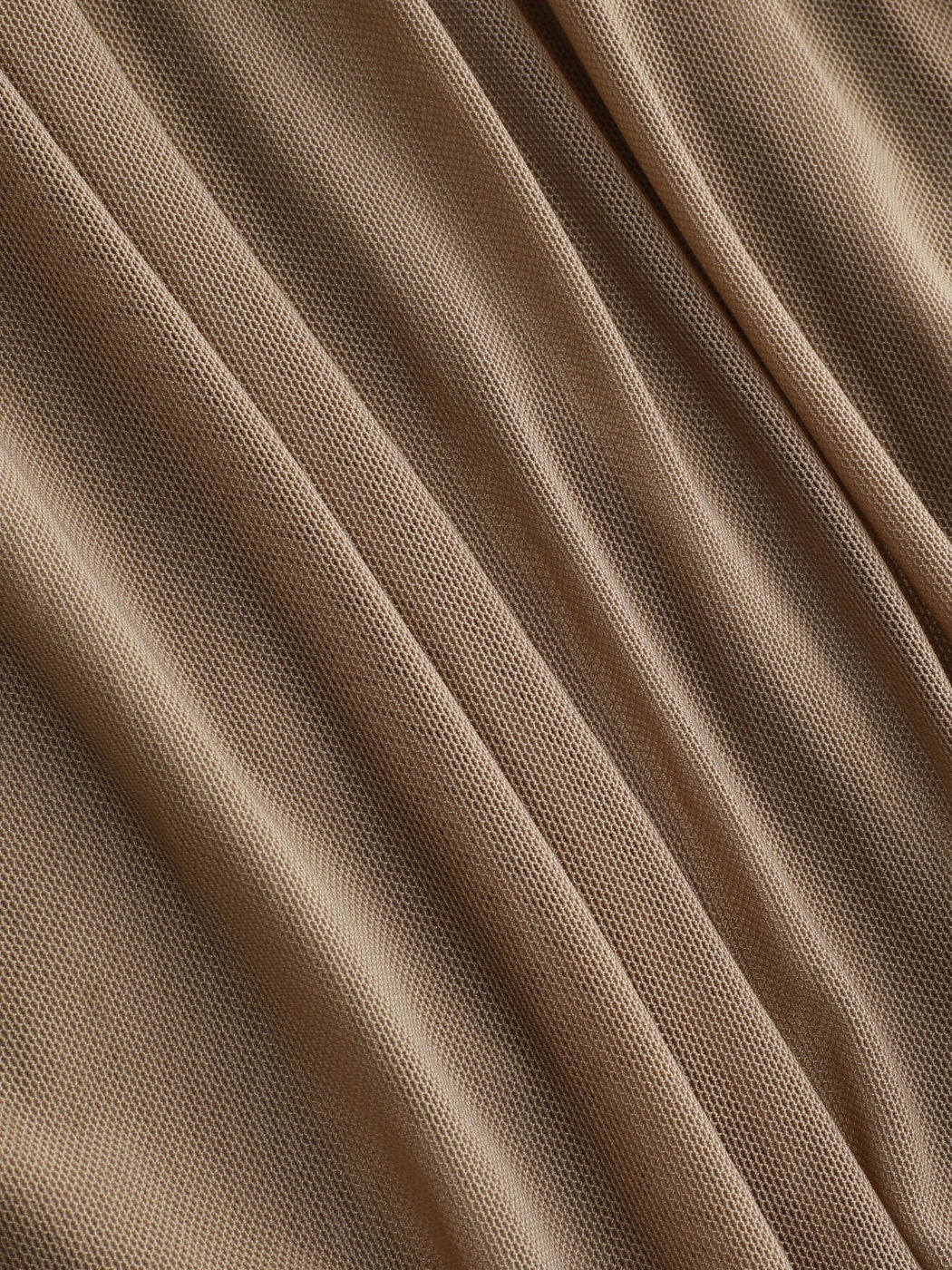 Gerüschtes Crop-Tube-Top aus Mesh
