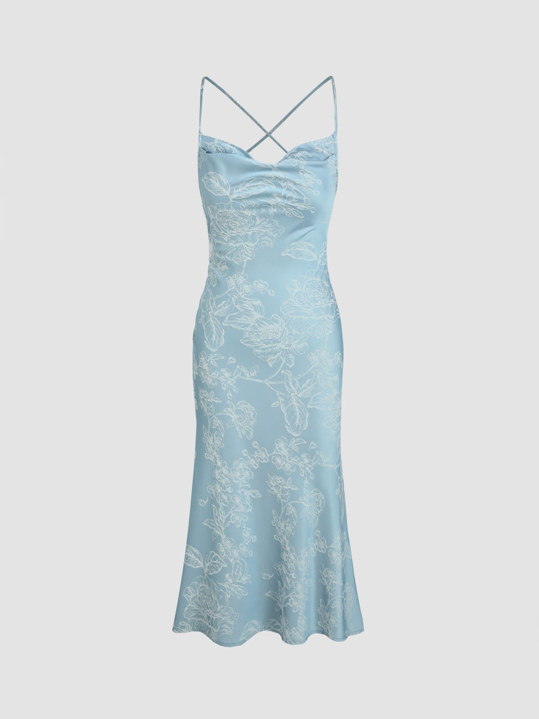 Destellos Splash Color Mermaid Midi Dress